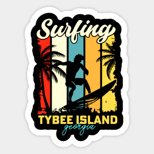 Surfing | Tybee Island, Georgia Sticker